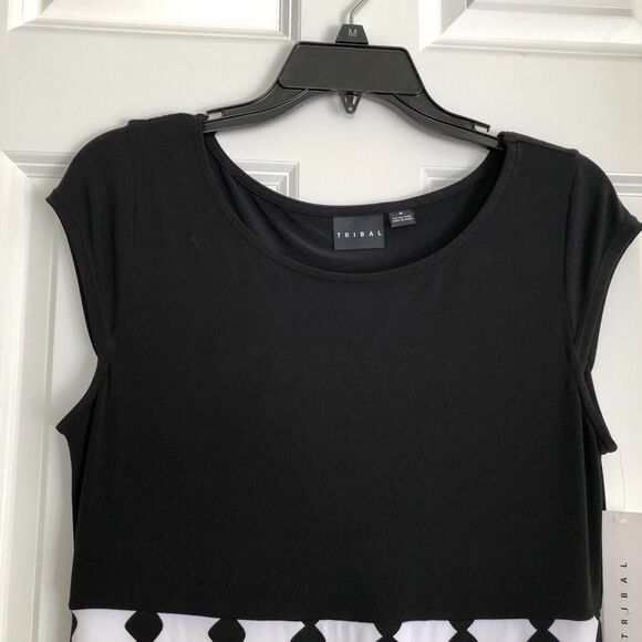 Tribal Women's Dresses Size Medium Pull Over, Cap Sleeves, Crew neck, Career - Picture 4 of 9